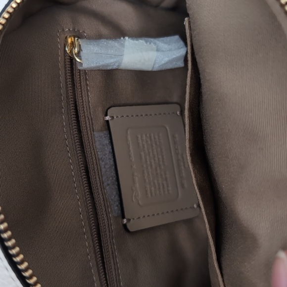 Coach CC158 Disney X Mini Court Backpack With Cruella Motif Gold/Chalk Multi - Picture 8 of 16